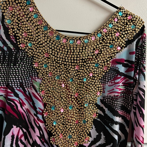 Multicolor Hand Beaded l Dress - Picture 7 of 10
